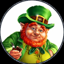 Department avatar drawing of a leprechaun with a beard and big green hat  